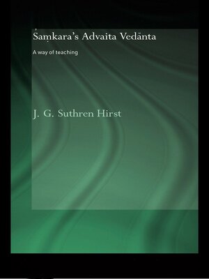 cover image of Samkara's Advaita Vedanta